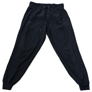 Calvin Klein Performance Mens XS Black Joggers Stretch Drawstring Zip Pockets